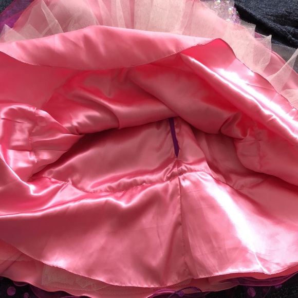 Party dress size 8 magenta w bling - Picture 14 of 16